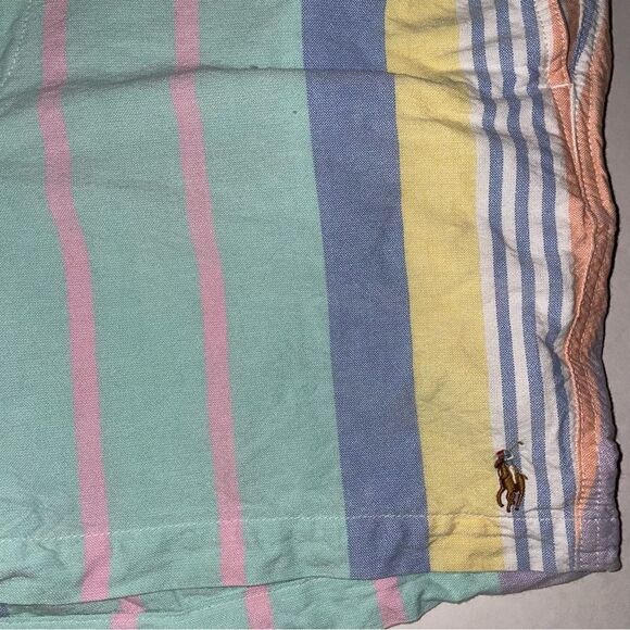 Ralph Lauren XL Shorts Colorful Retro Stripe Cotton Knit - Picture 3 of 8